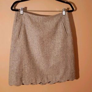 Preppy wool skirt